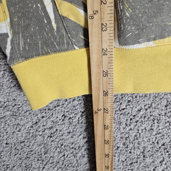 Nike Hoodie Mens Large Yellow AOP Swoosh Logo Pullover DB4607-761 - Picture 7 of 14